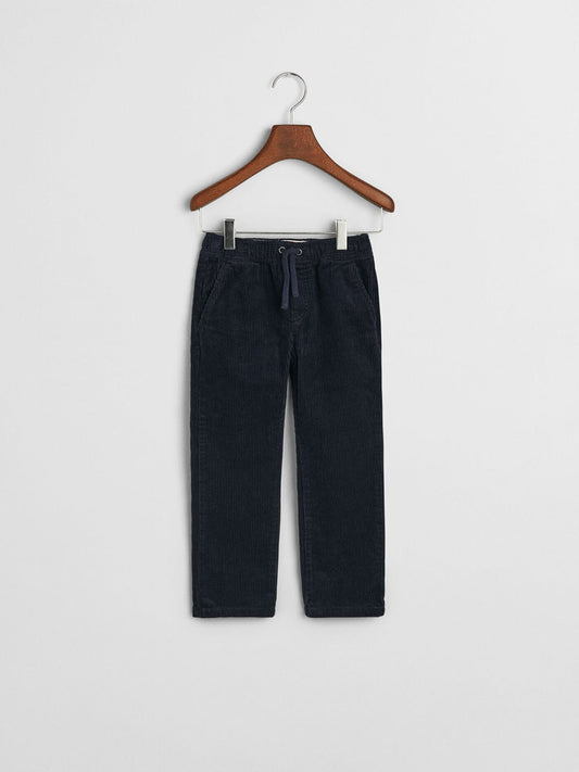 Gant Boys Blue Relaxed Fit Solid Trouser