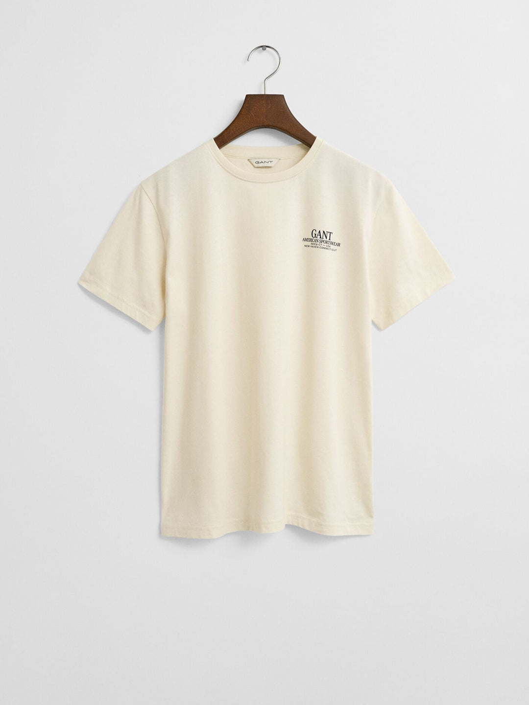 Gant Boys Cream Graphic Round Neck Tshirt