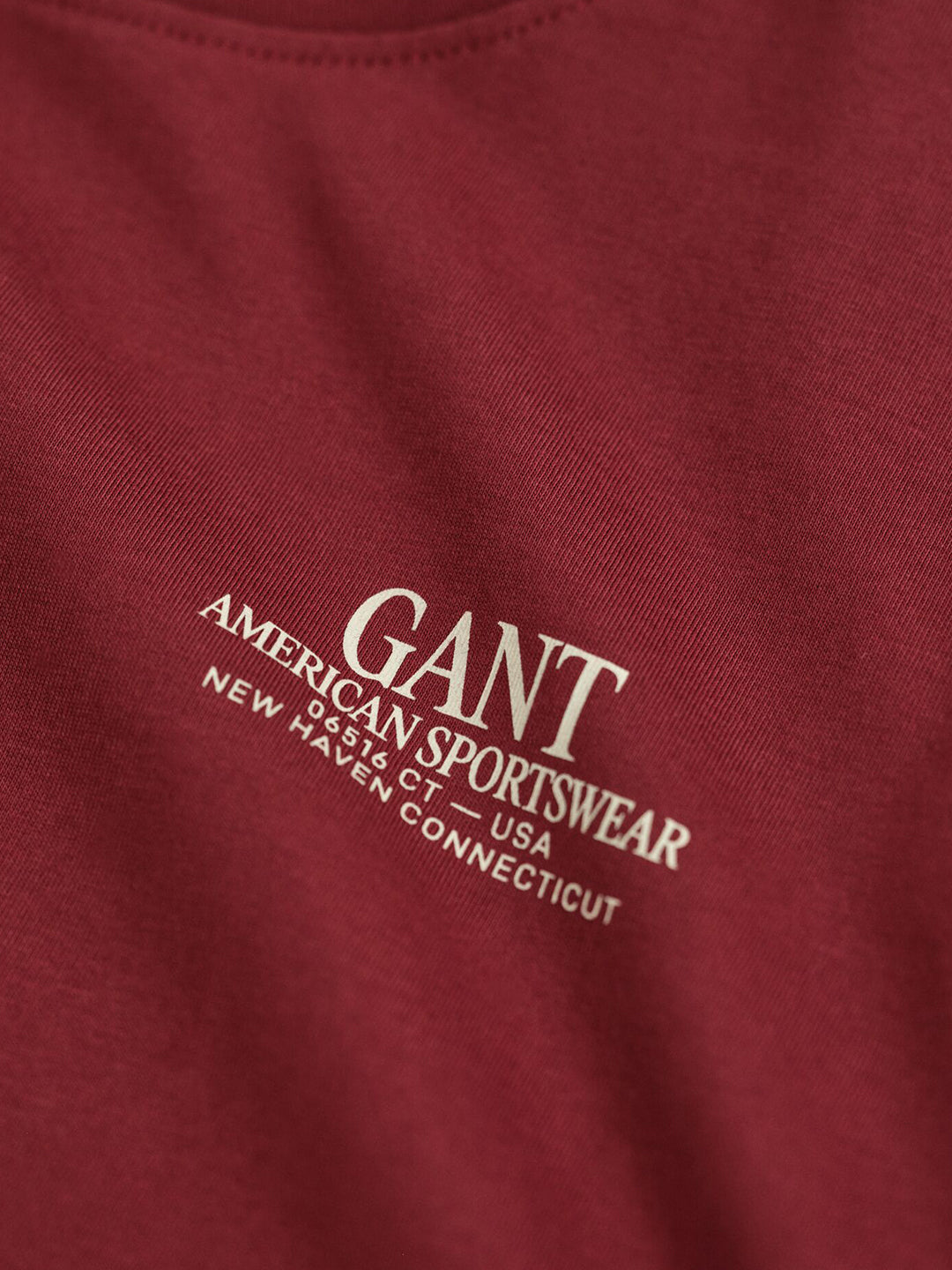 Gant Kids Red Placed Graphic Round Neck Tshirt