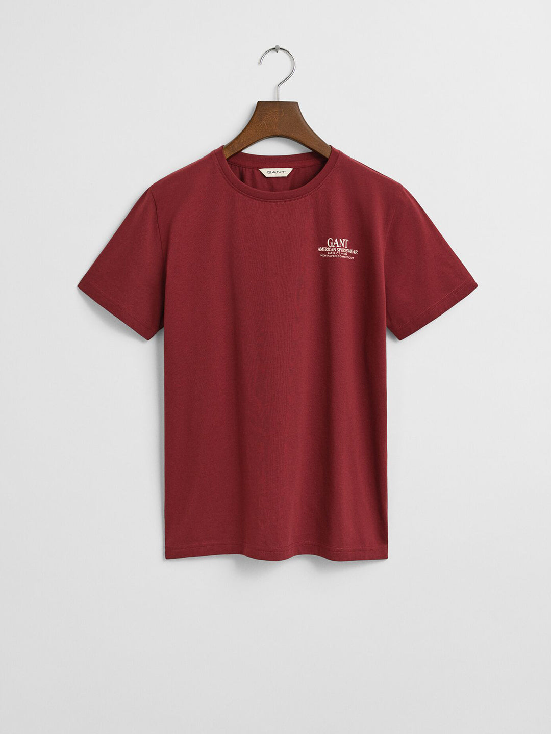 Gant Kids Red Placed Graphic Round Neck Tshirt
