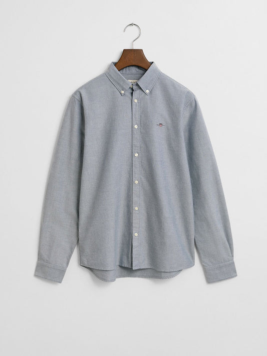 Gant Boys Blue Solid Collar Shirt