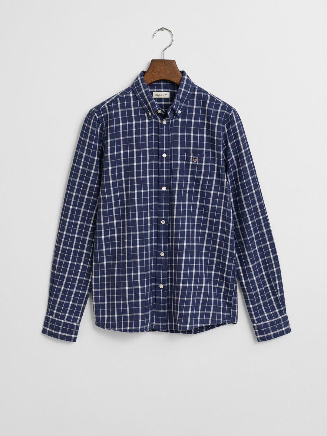 Gant Boys Blue Checks Collar Shirt