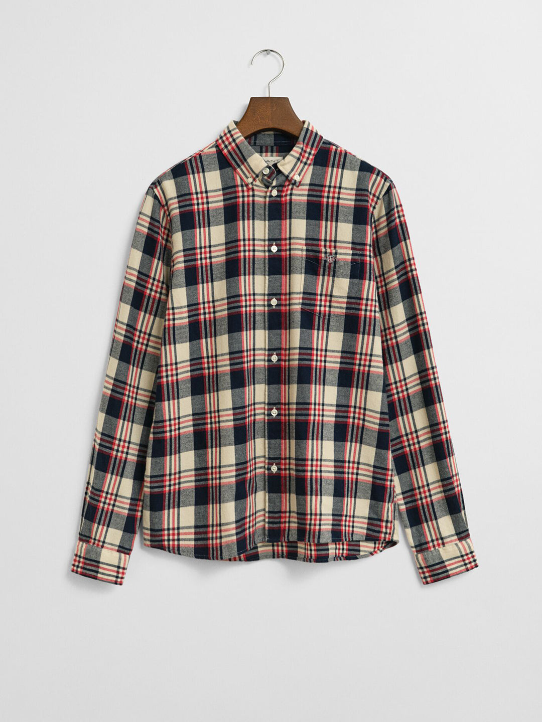 Gant Boys Red Checks Collar Shirt
