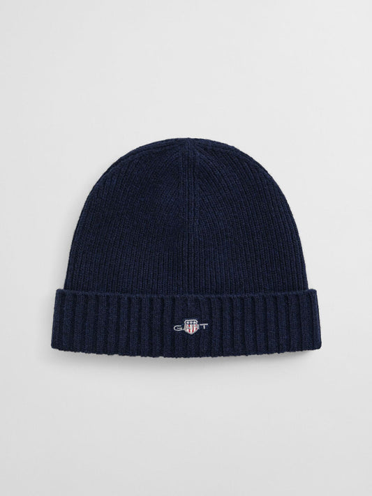 Gant Men Blue Solid Beanies