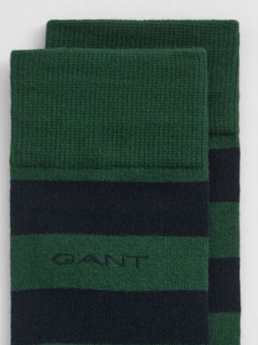 Gant Men Green Barstripe Socks