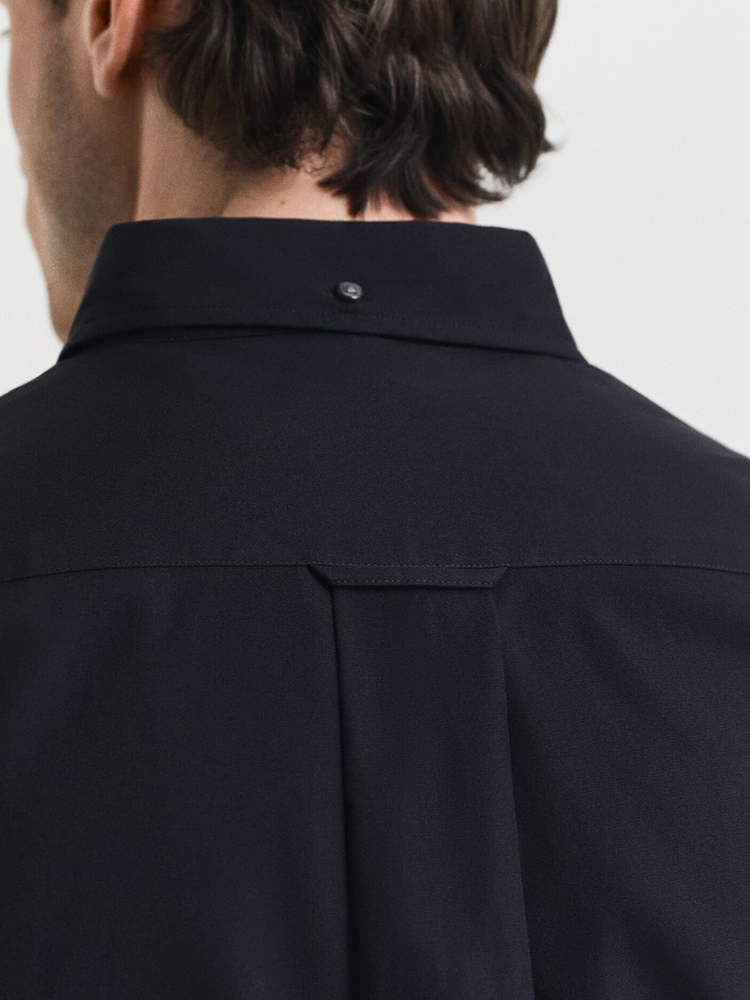 Gant Men Black Solid Collar Shirt