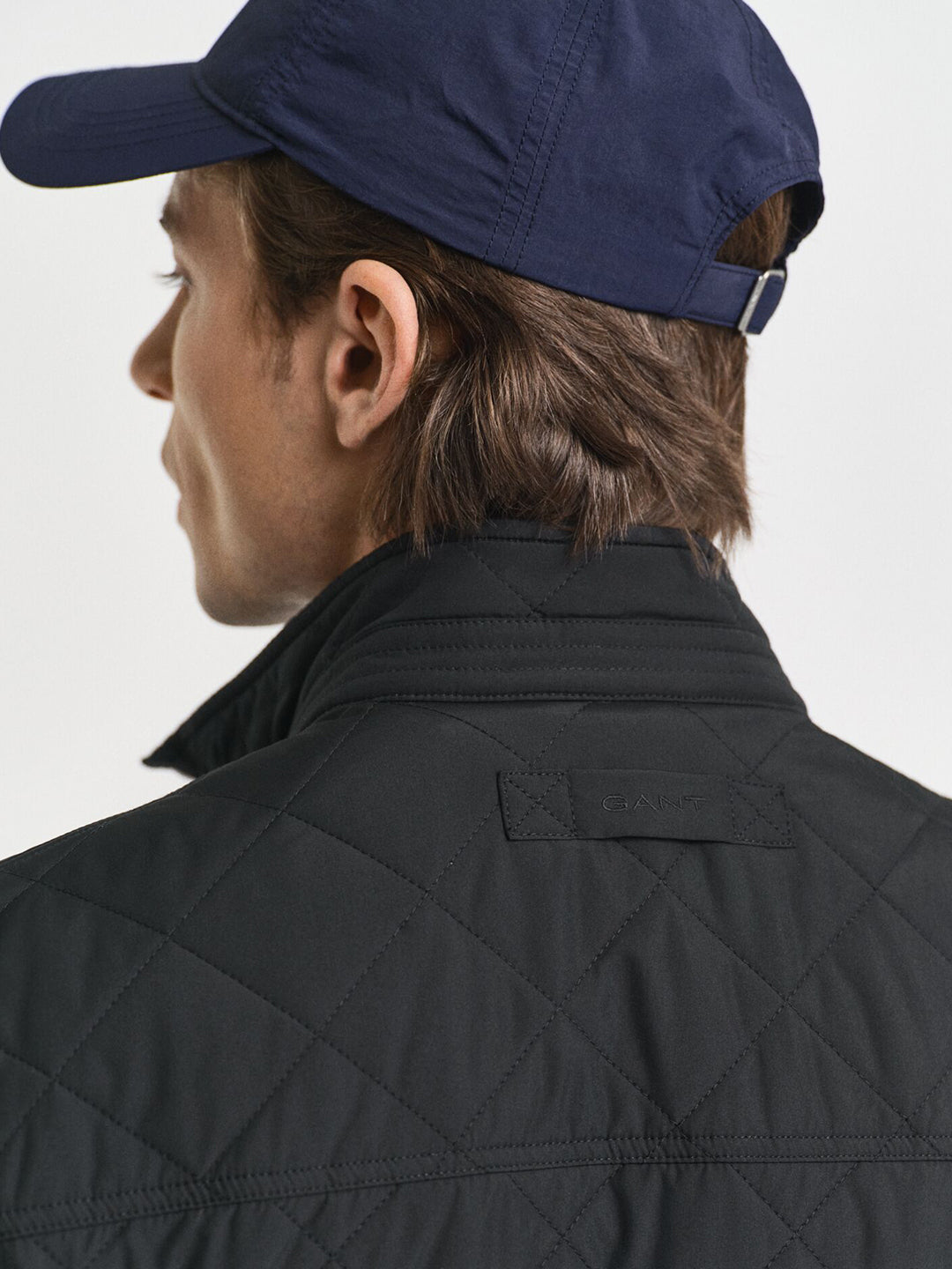 Gant Men Black Solid Collar Jacket