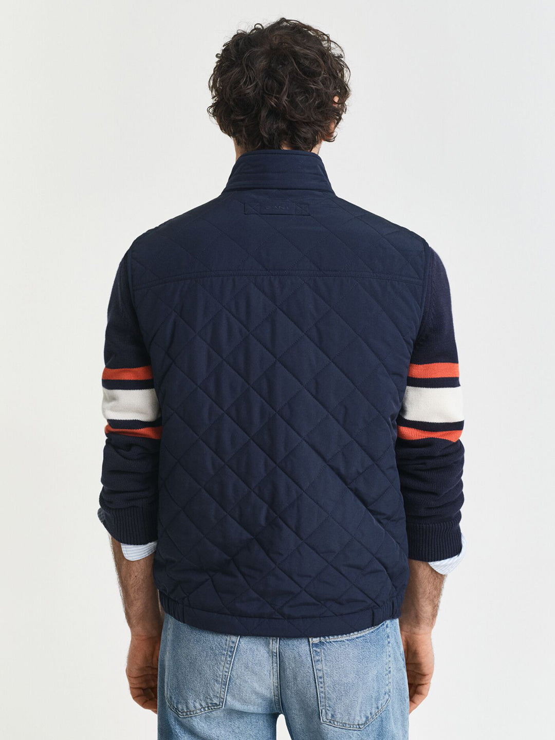 Gant Men Blue Solid Collar Jacket