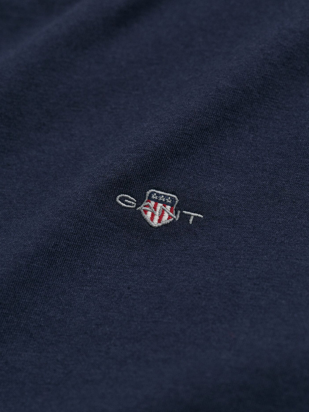 Gant Kids Blue Solid Round Neck Tshirt