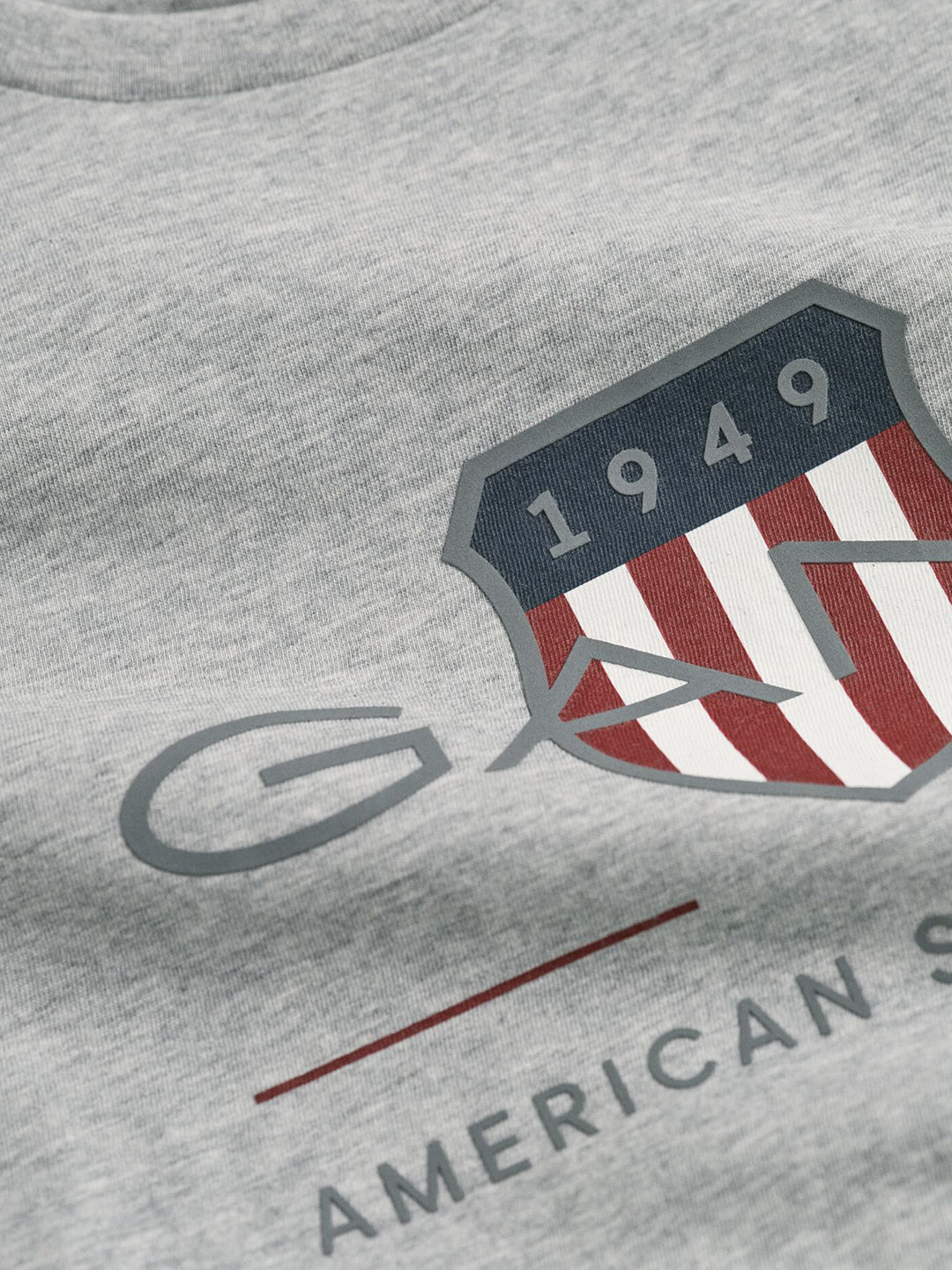 Gant Kids Grey Graphic Round Neck Tshirt