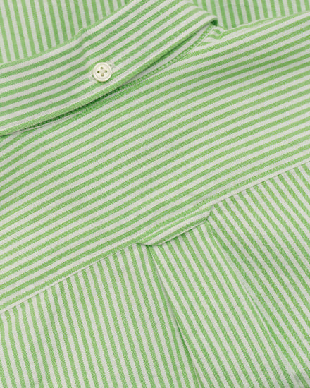 Gant Kids Green Fashion Striped Regular Fit Shirt