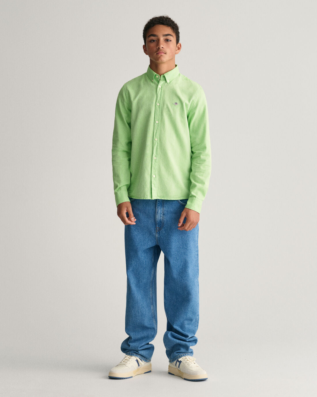 Gant Kids Green Fashion Regular Fit Shirt