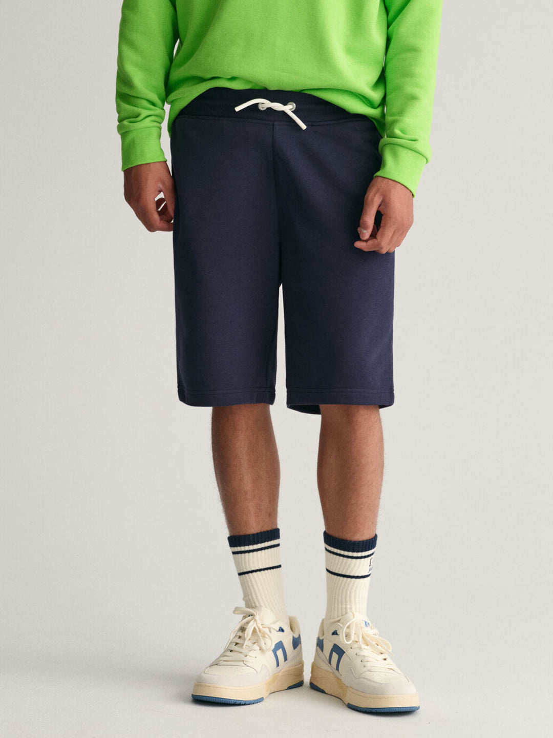 Gant Boys Navy Blue Solid Mid-rise Regular Fit Regular Shorts