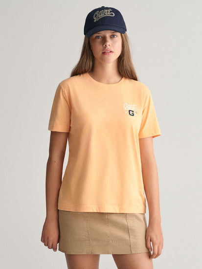 Gant Kids Orange Fashion Regular Fit T-Shirt