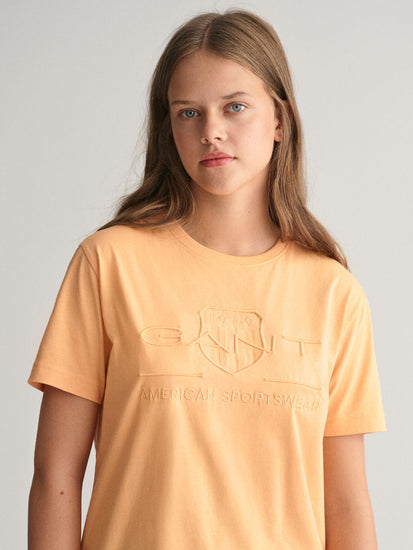 Gant Kids Orange Fashion Regular Fit T-Shirt