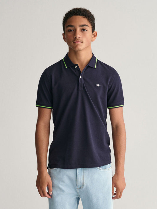 Gant Kids Blue Fashion Regular Fit Polo T-Shirt