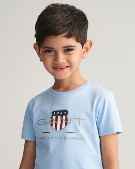 Gant Kids Blue Fashion Regular Fit T-Shirt