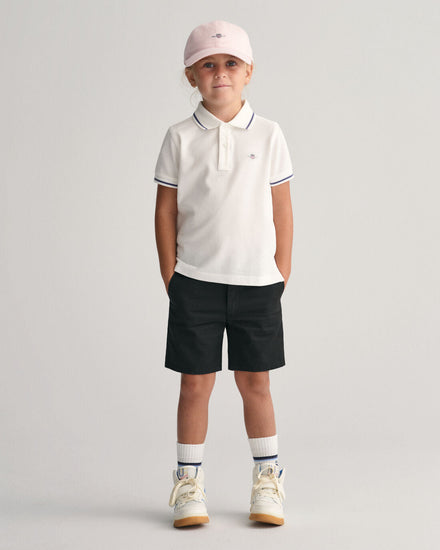 Gant Kids White Fashion Regular Fit Polo T-Shirt