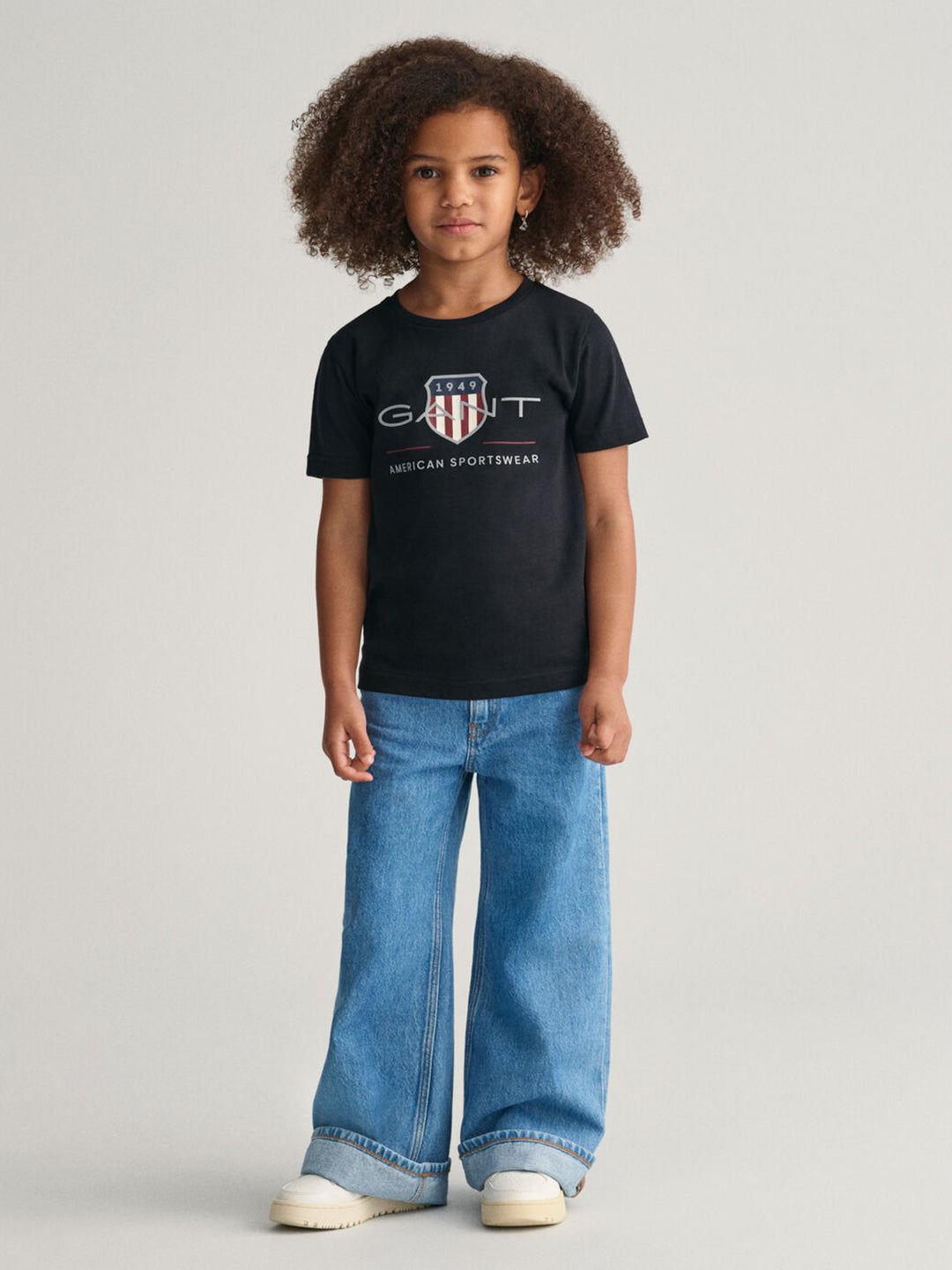 Gant Kids Black Fashion Regular Fit T-Shirt